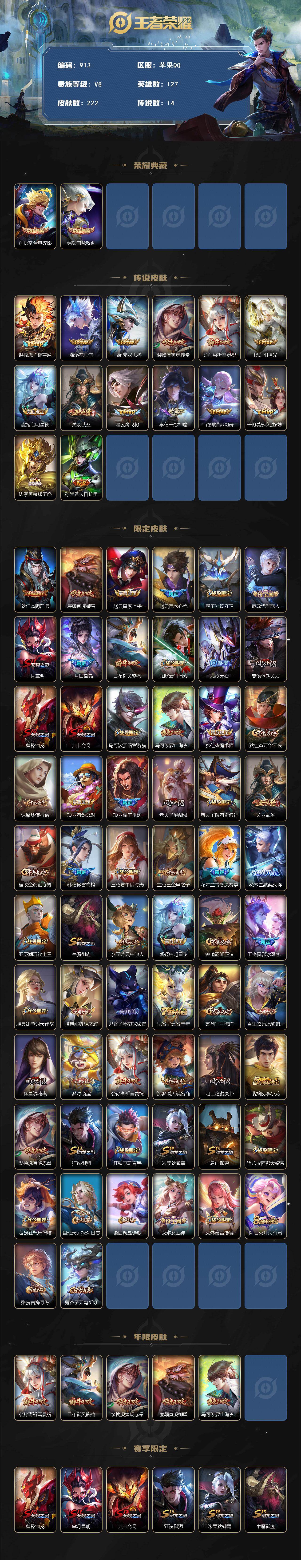 WZLFY4135215王者荣耀账号详情图2