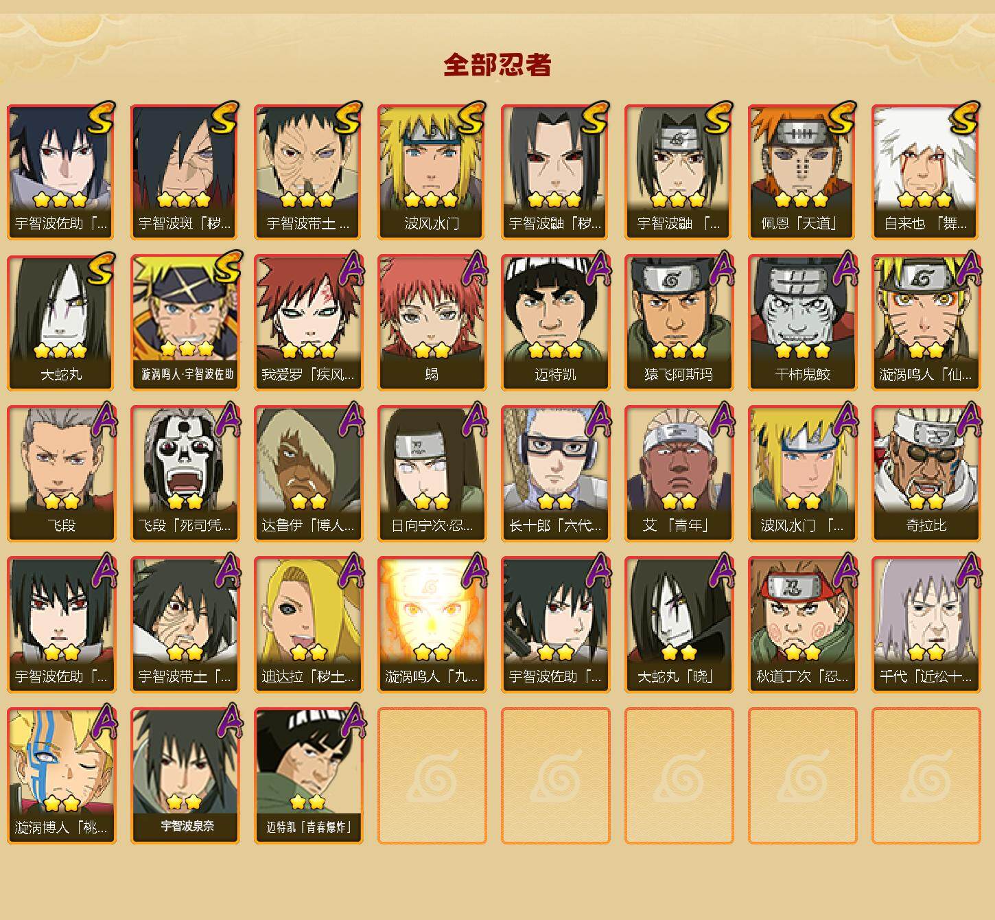 HYLX49703火影忍者账号详情图2