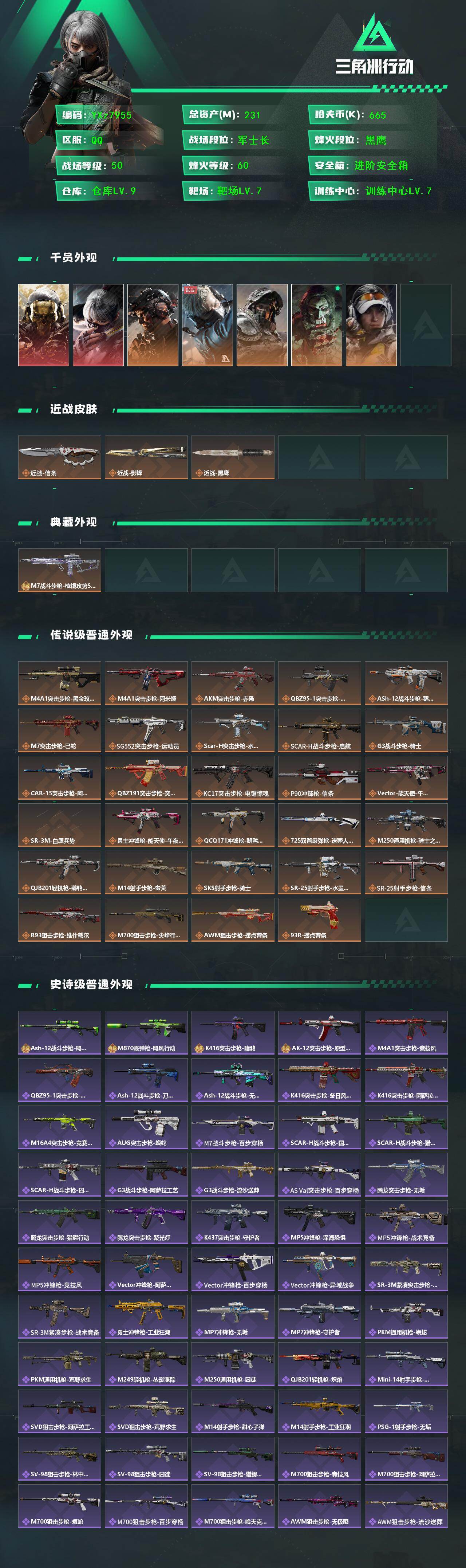 SJZCMW438515三角洲行动账号详情图2