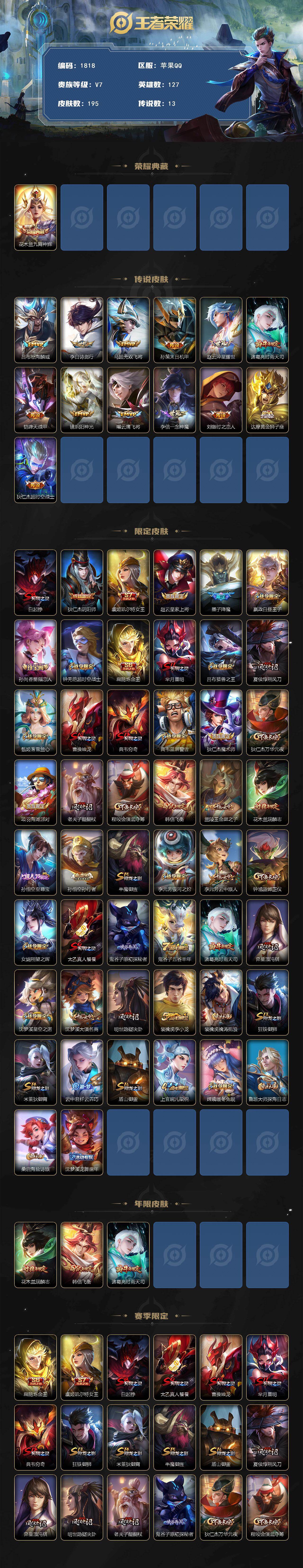 WZKG4136724王者荣耀账号详情图2