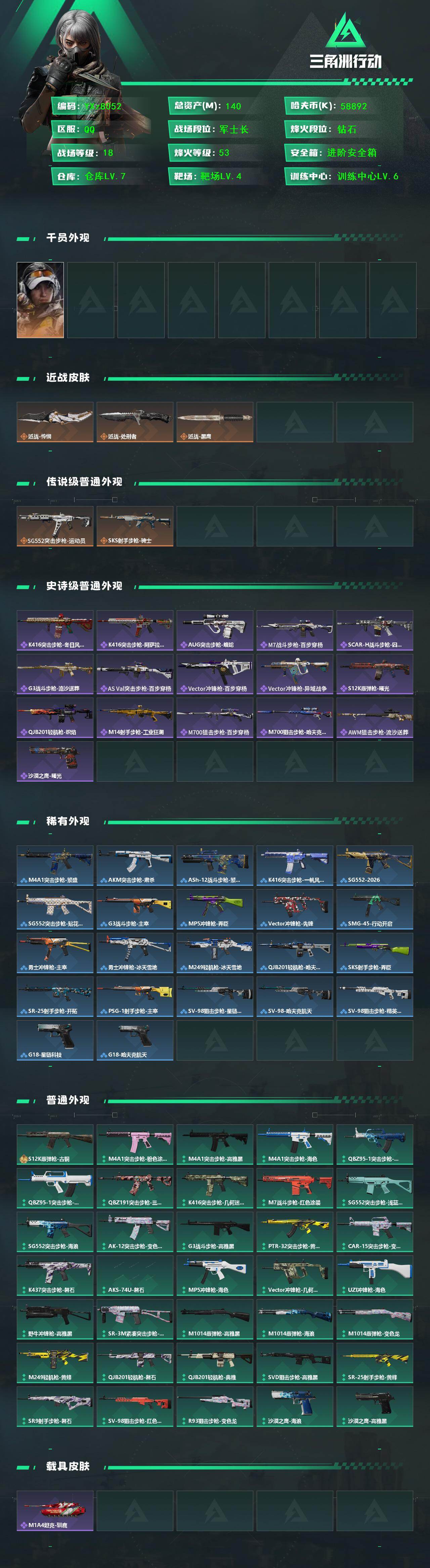 SJZCMW441546三角洲行动账号详情图2