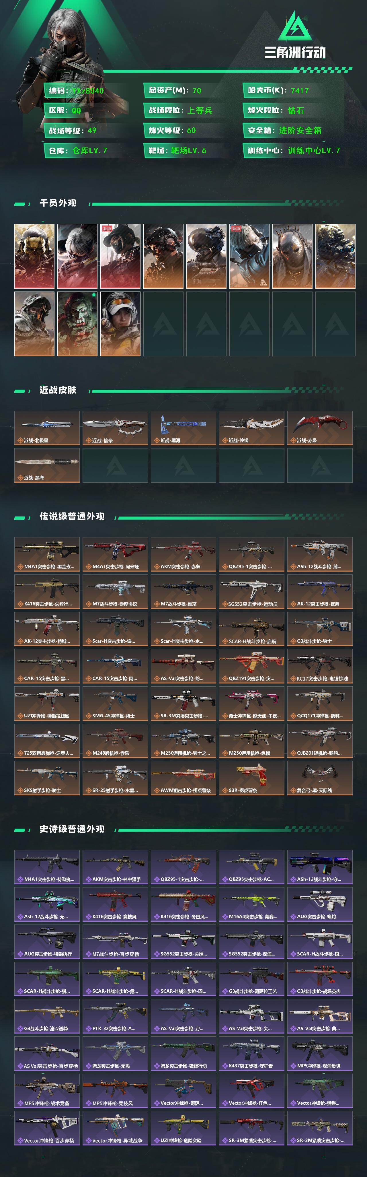 SJZCMW438513三角洲行动账号详情图2