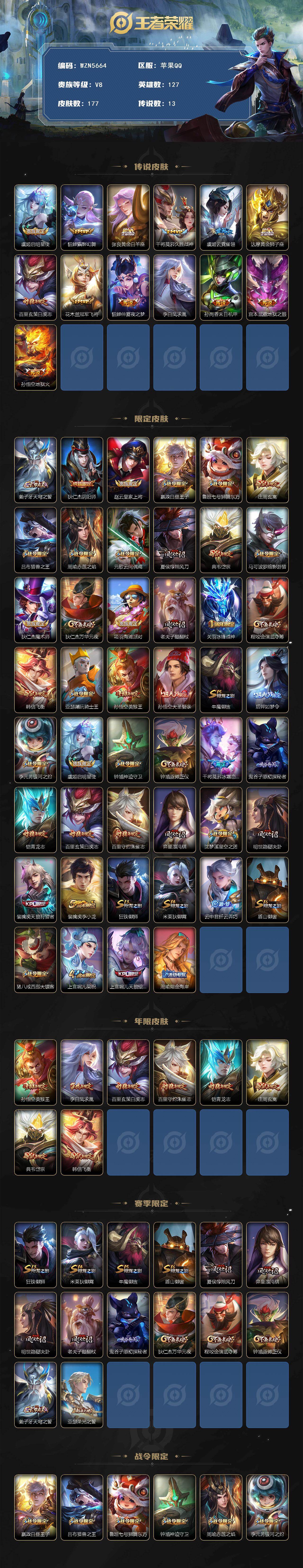 WZEY4138227王者荣耀账号详情图2