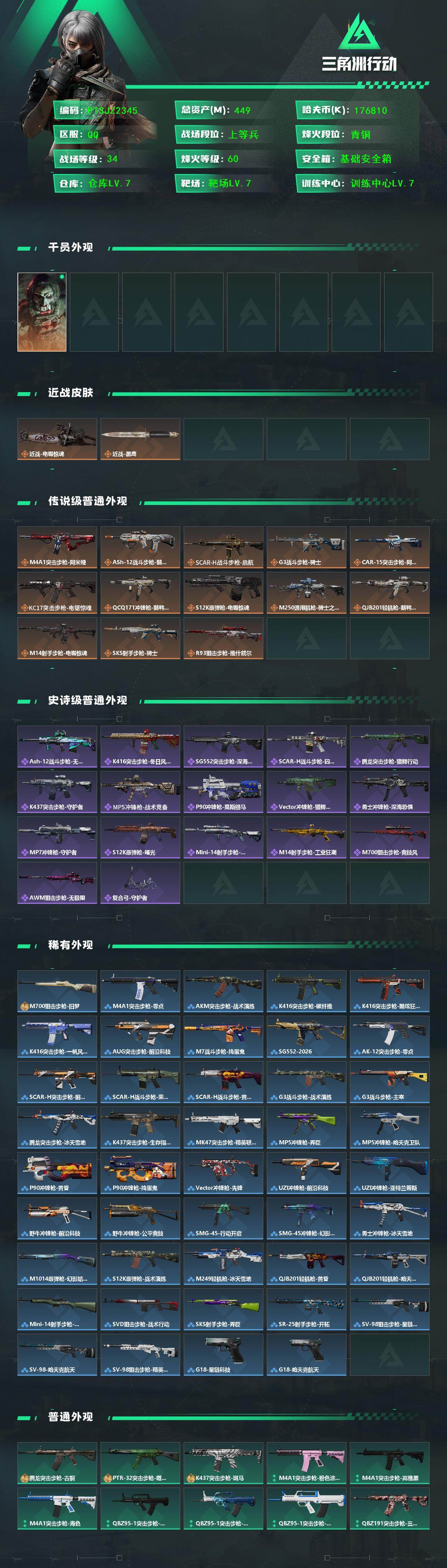 SJZCMW438511三角洲行动账号详情图2