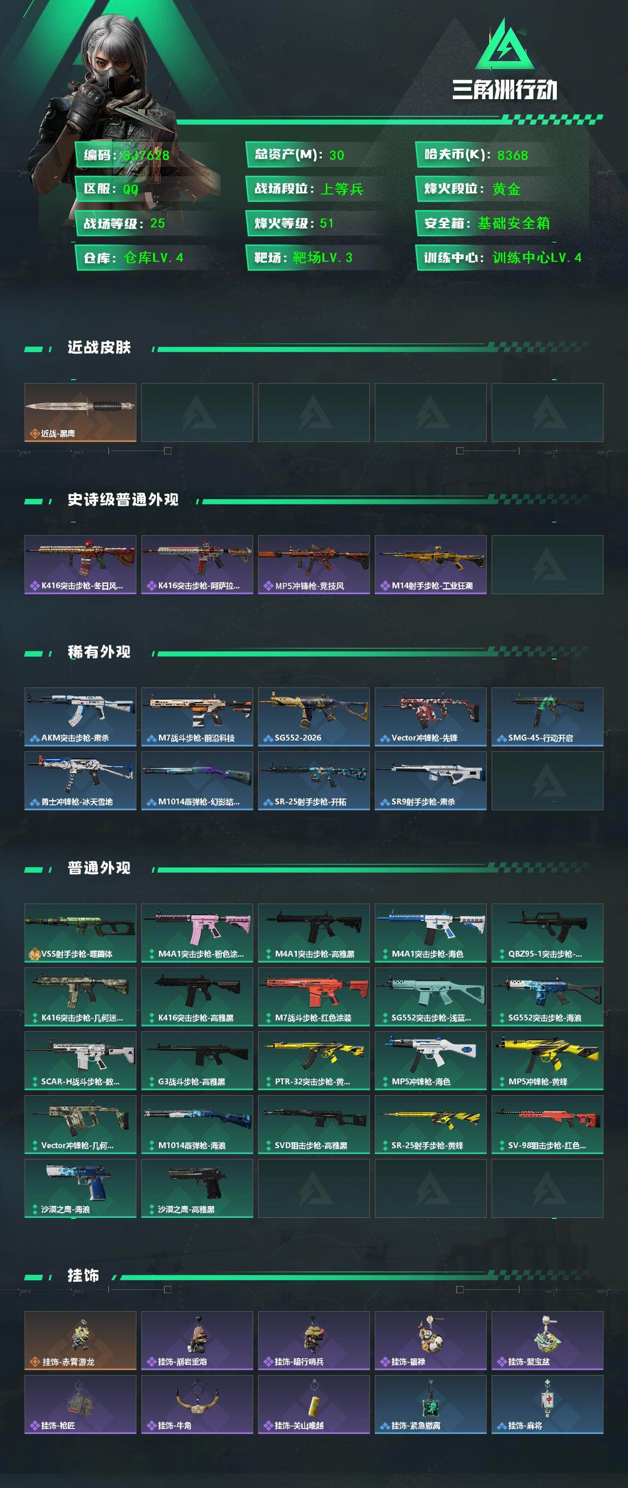 SJZEY438503三角洲行动账号详情图2