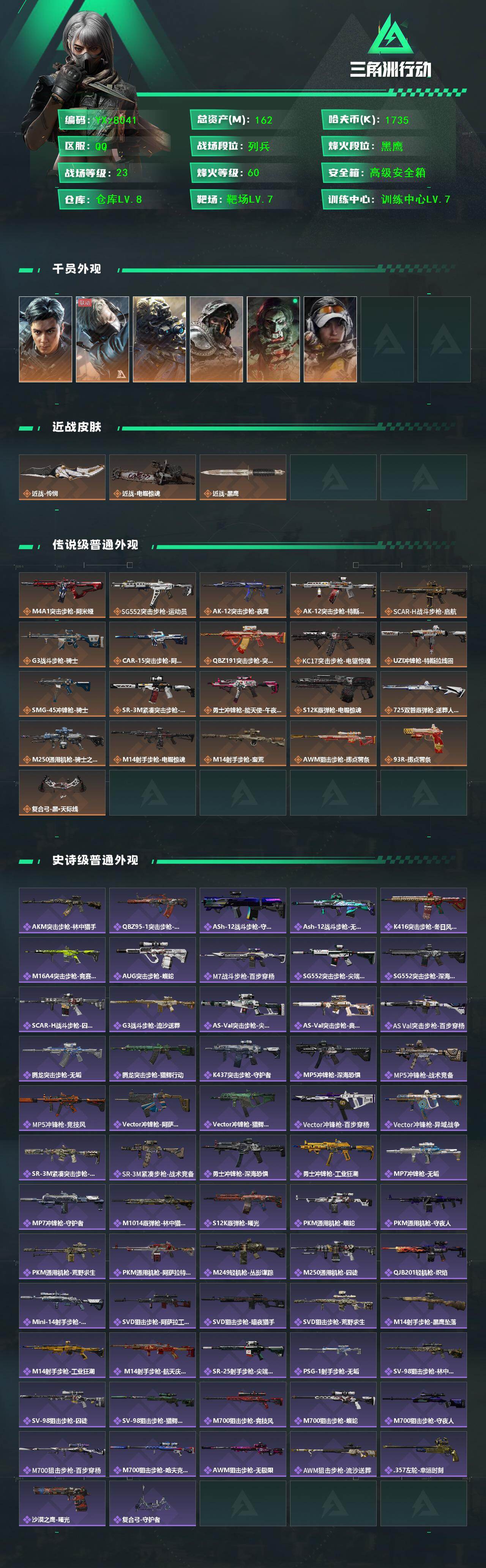 SJZCMW441550三角洲行动账号详情图2