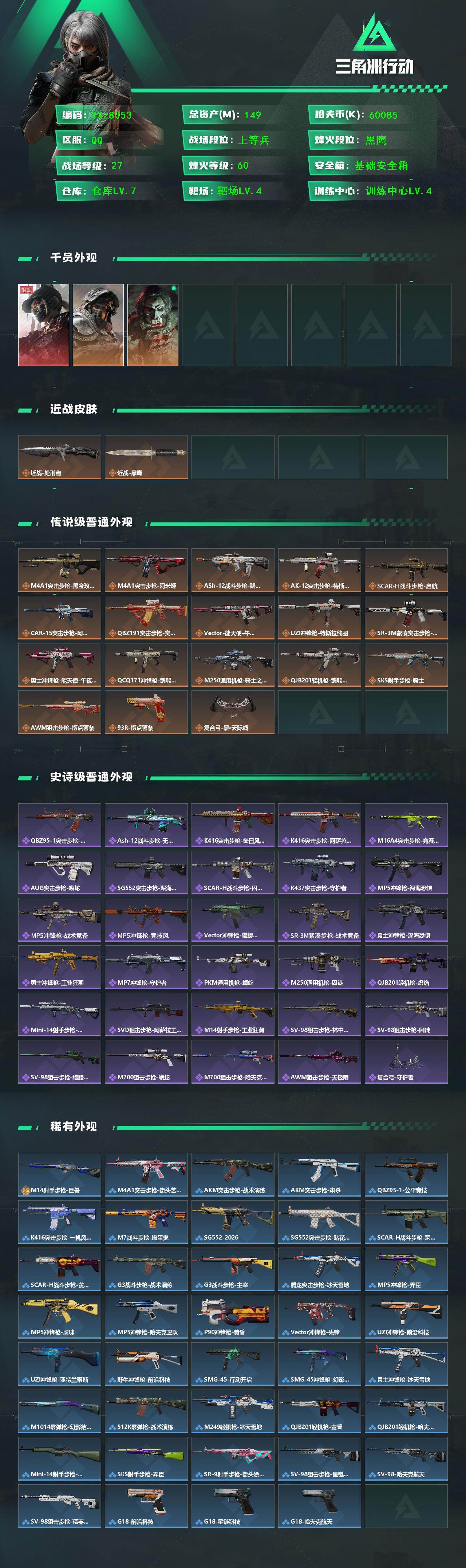 SJZCMW441551三角洲行动账号详情图2