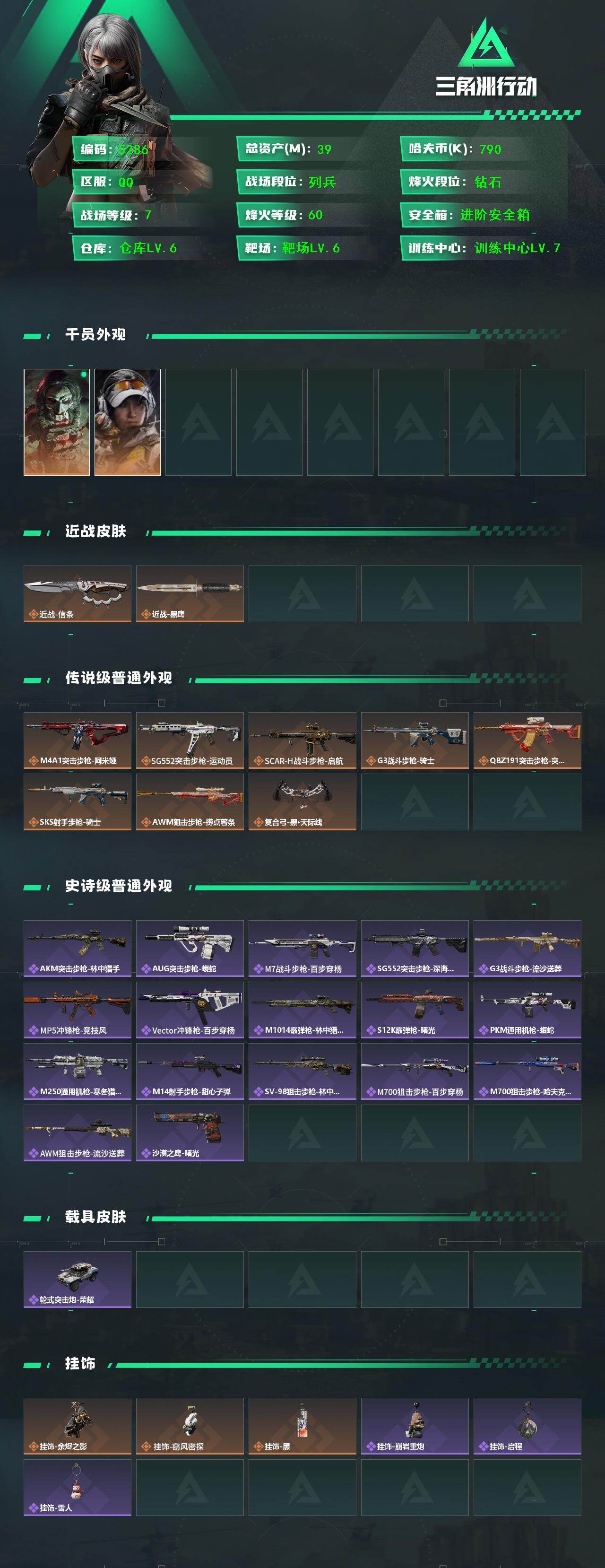 SJZCMW438717三角洲行动账号详情图2