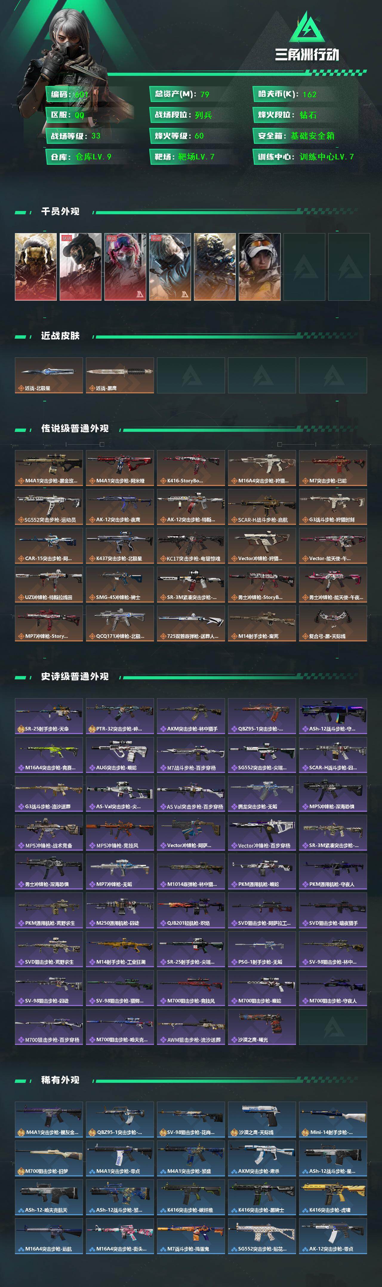 SJZCMW438977三角洲行动账号详情图2