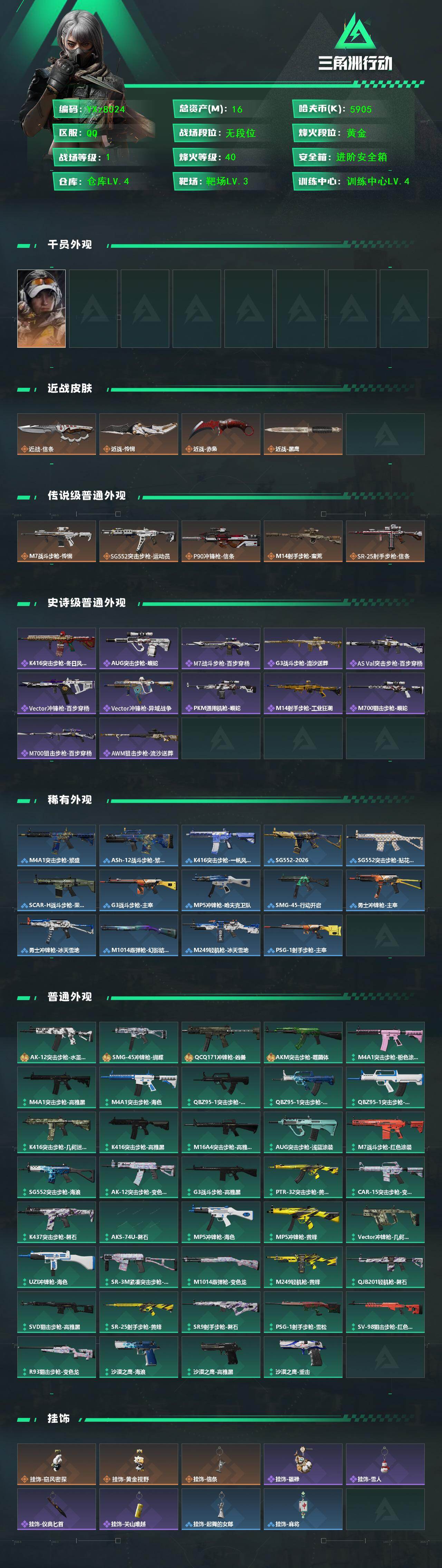 SJZCMW438517三角洲行动账号详情图2