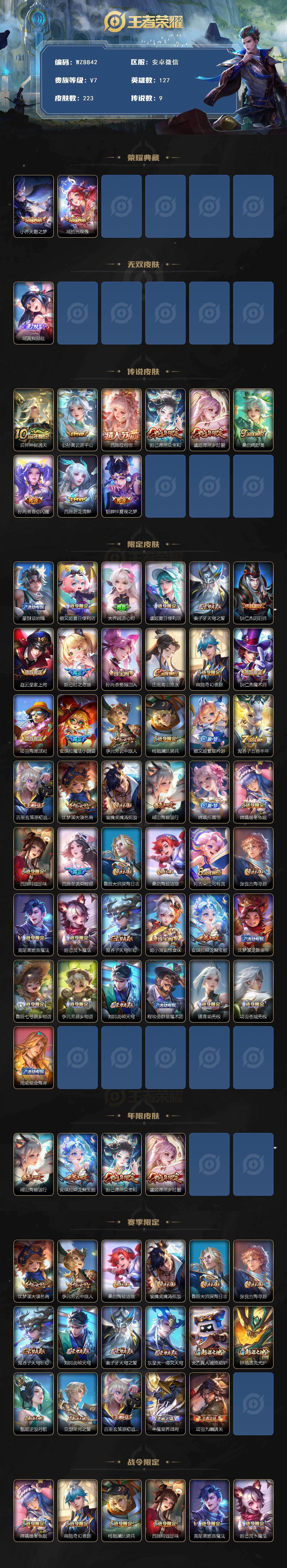 WZCMW4150008王者荣耀账号详情图2