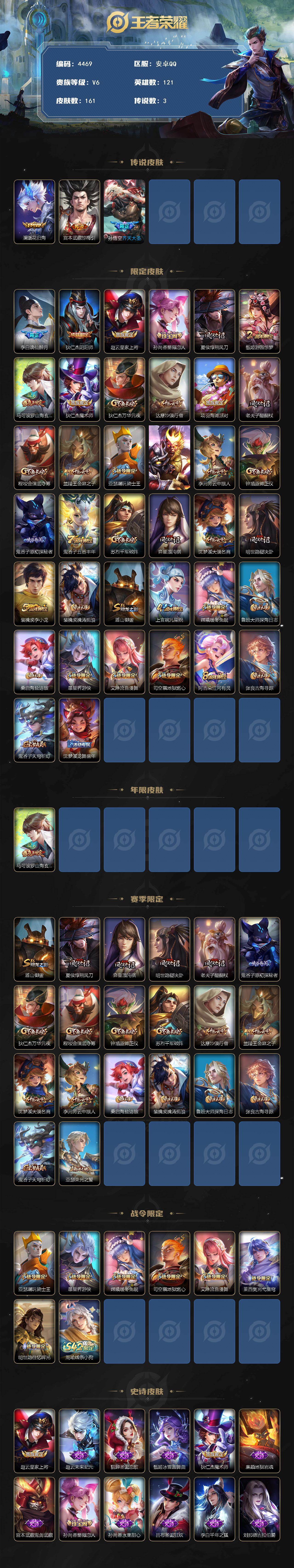 WZJZ4153004王者荣耀账号详情图2