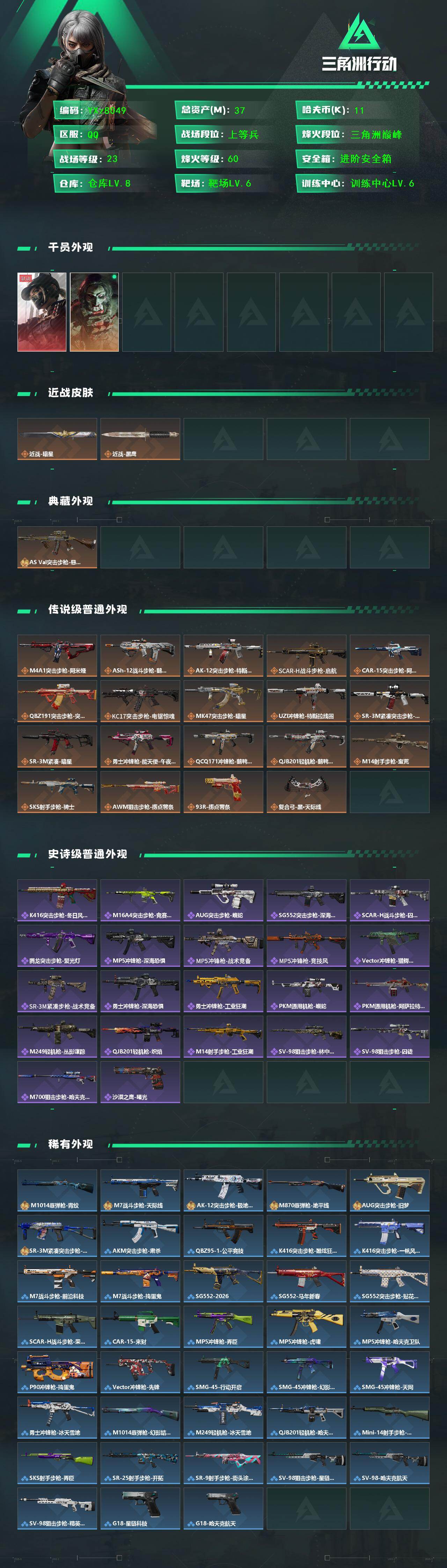 SJZCMW441541三角洲行动账号详情图2