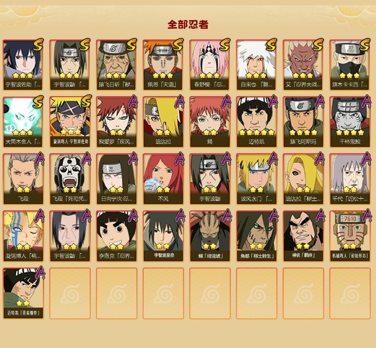 HYEY49937火影忍者账号详情图2