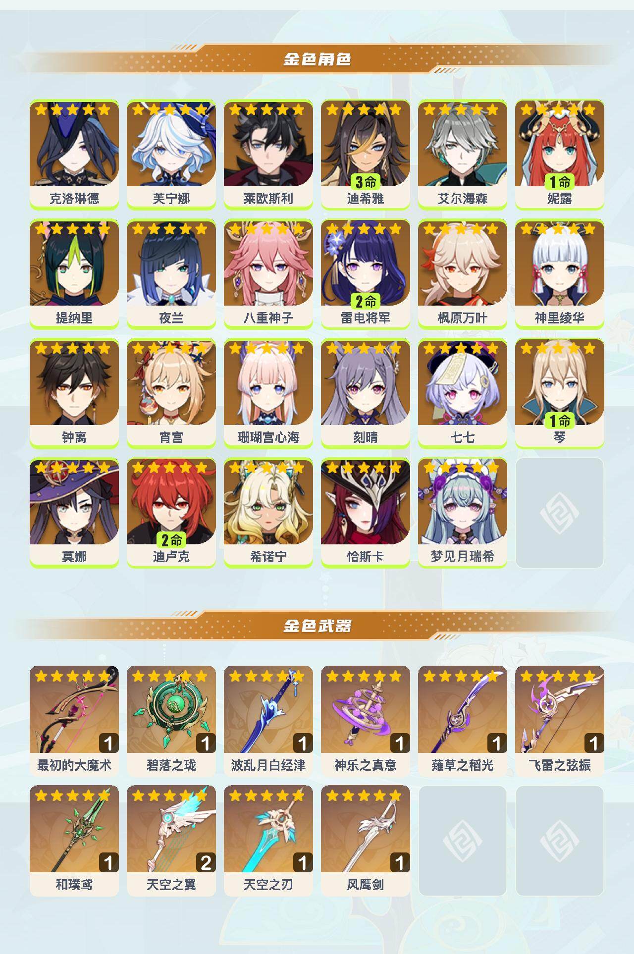 YSEY41669原神账号详情图3