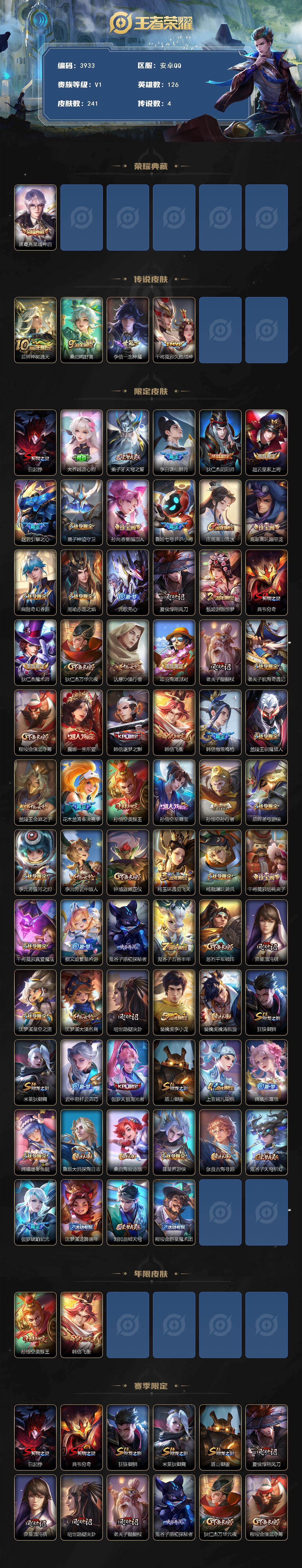 WZCMW4138675王者荣耀账号详情图2