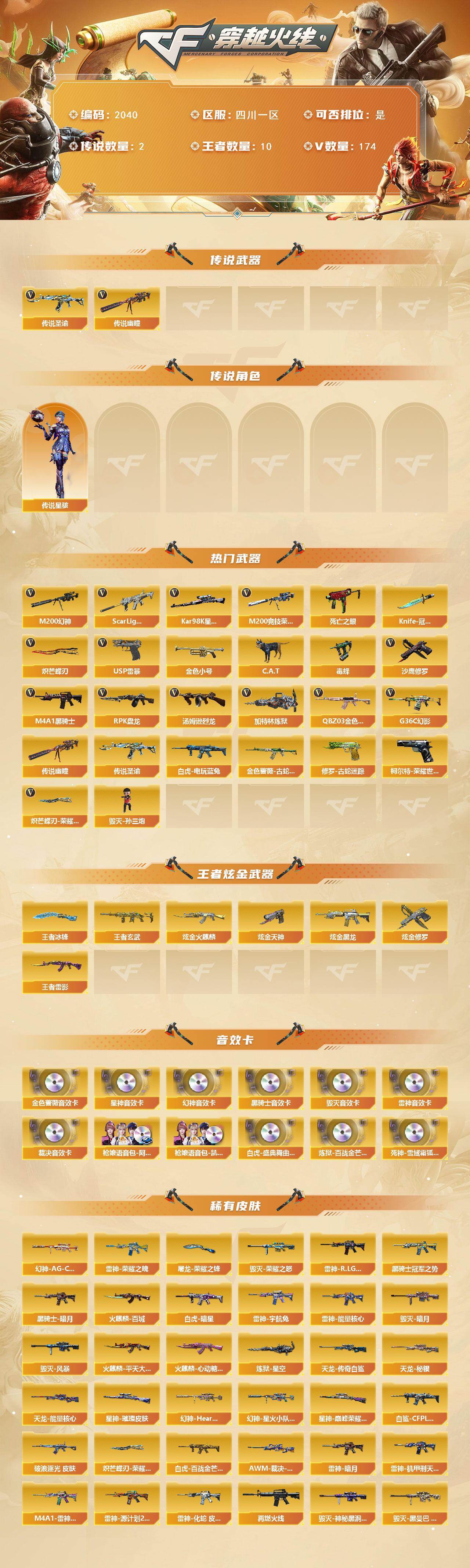 CFCMW437876穿越火线账号详情图2