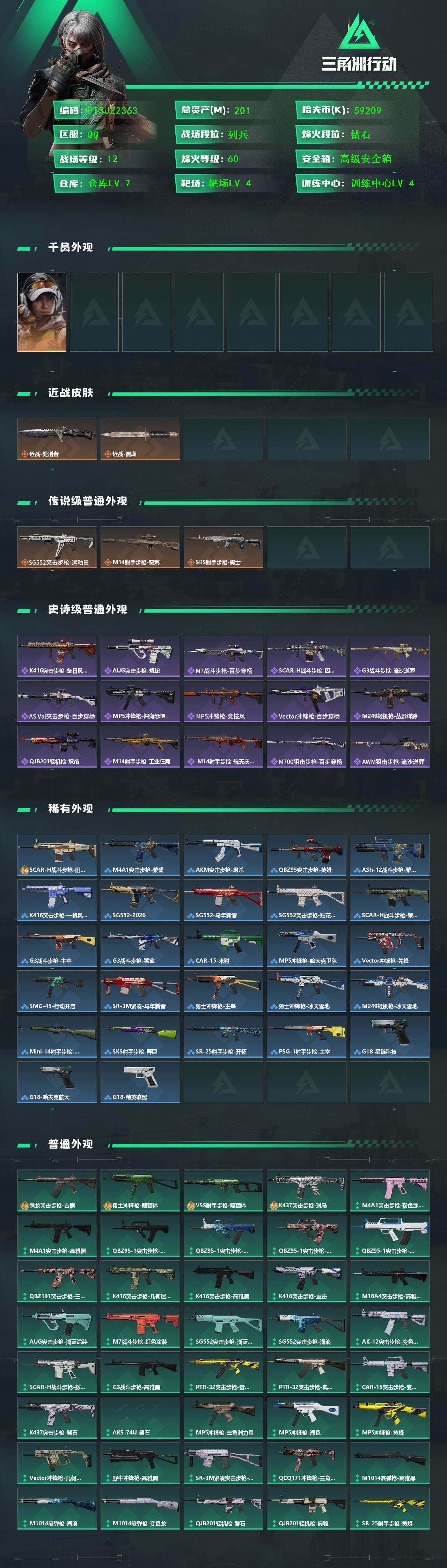 SJZCMW439006三角洲行动账号详情图2