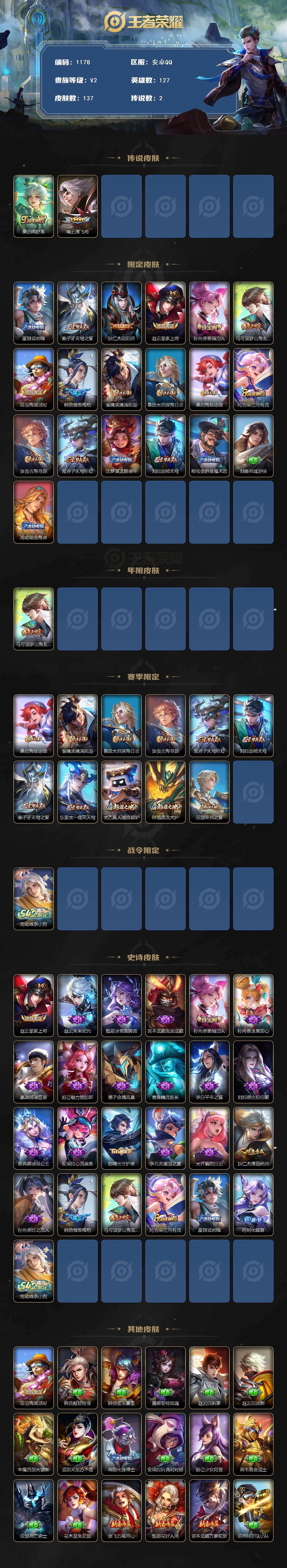 WZCMW4139741王者荣耀账号详情图2