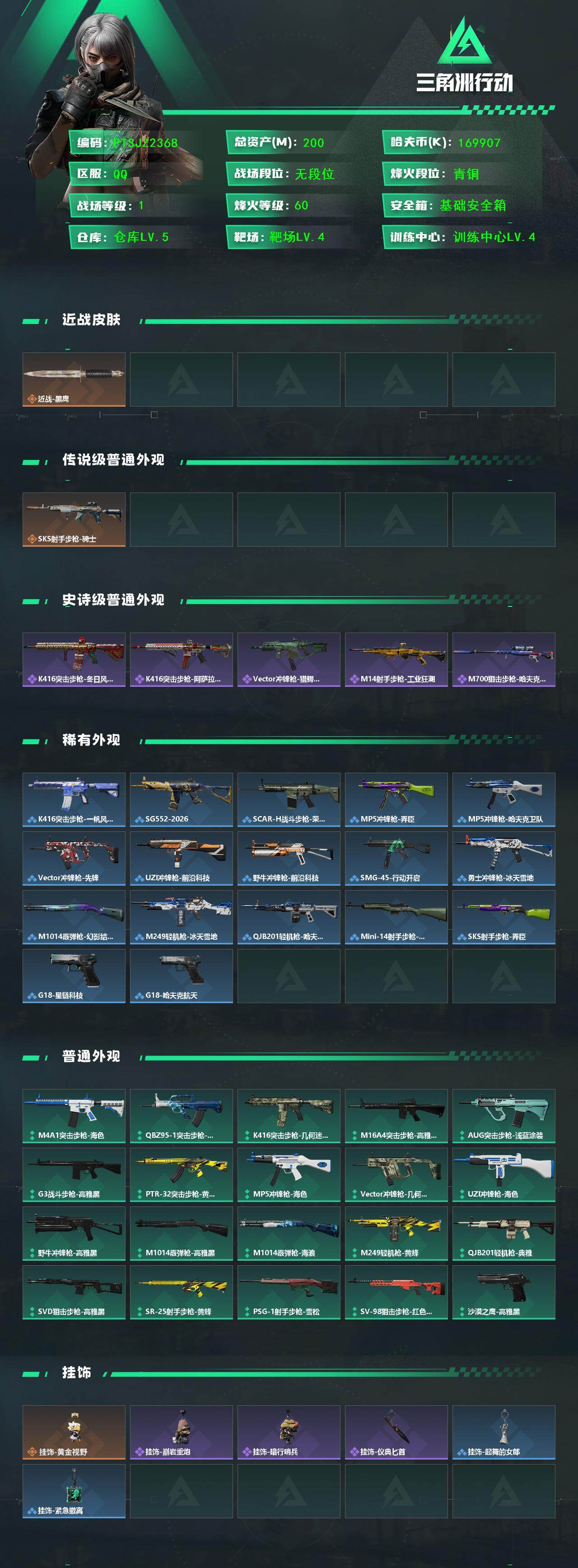 SJZQM438758三角洲行动账号详情图3