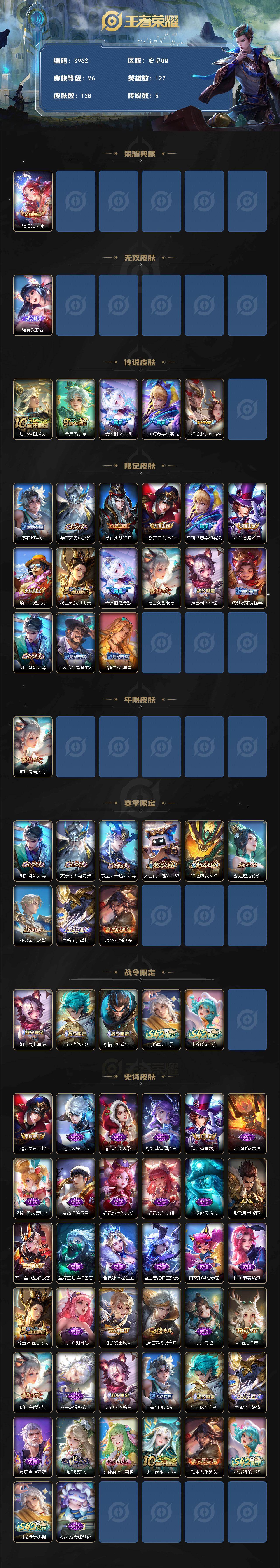 WZCMW4139874王者荣耀账号详情图2