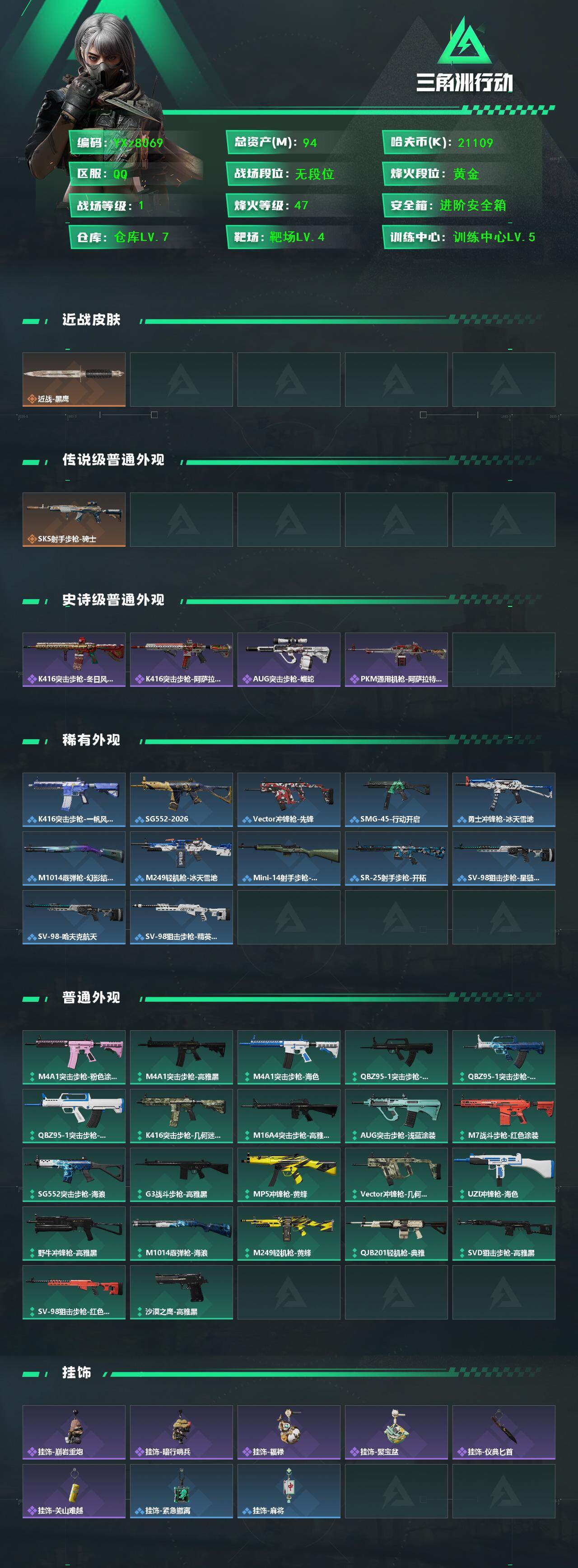 SJZCMW442410三角洲行动账号详情图2