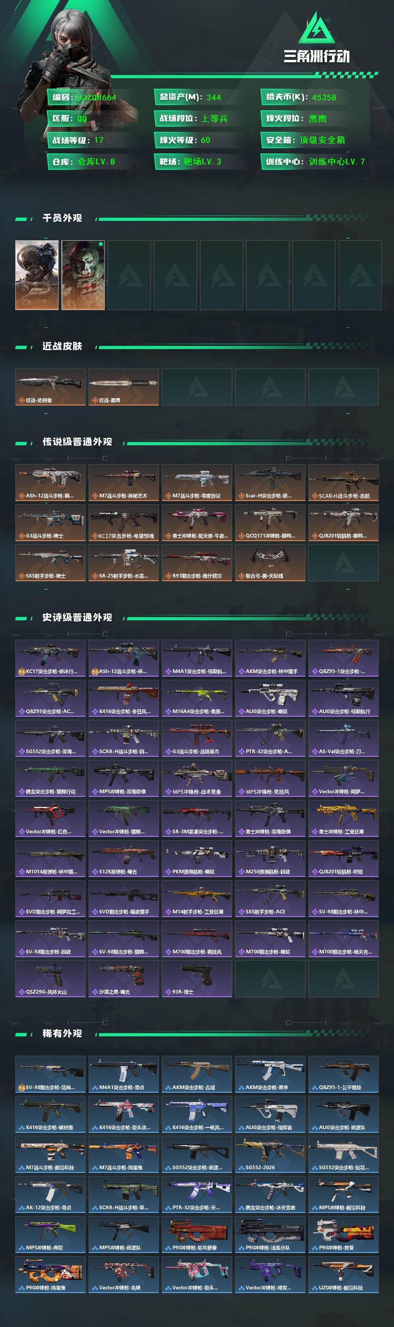 SJZQM439267三角洲行动账号详情图3