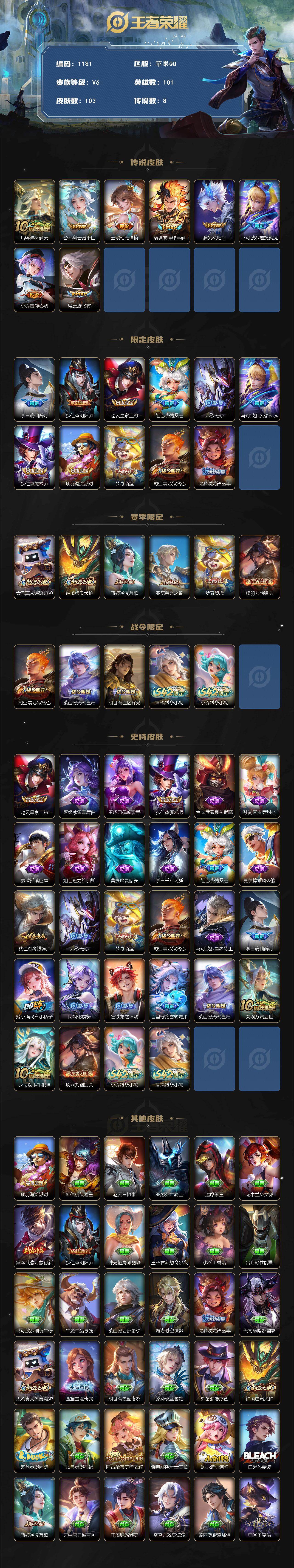 WZCMW4141465王者荣耀账号详情图2