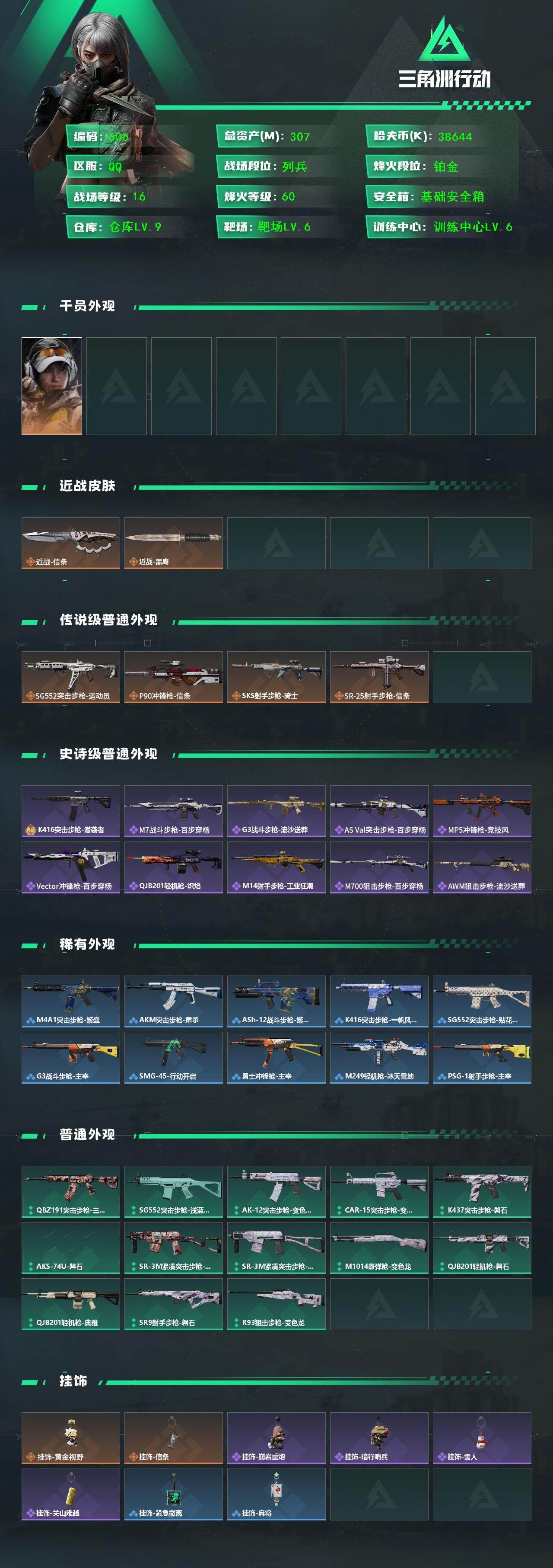 SJZCMW439575三角洲行动账号详情图2