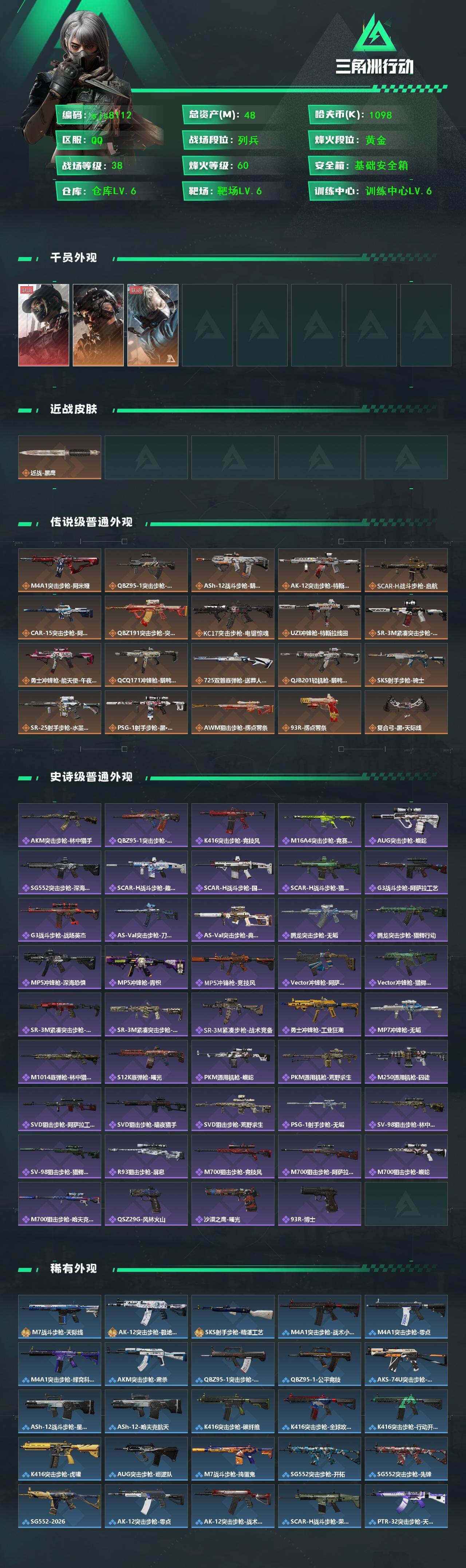 SJZCMW439630三角洲行动账号详情图2