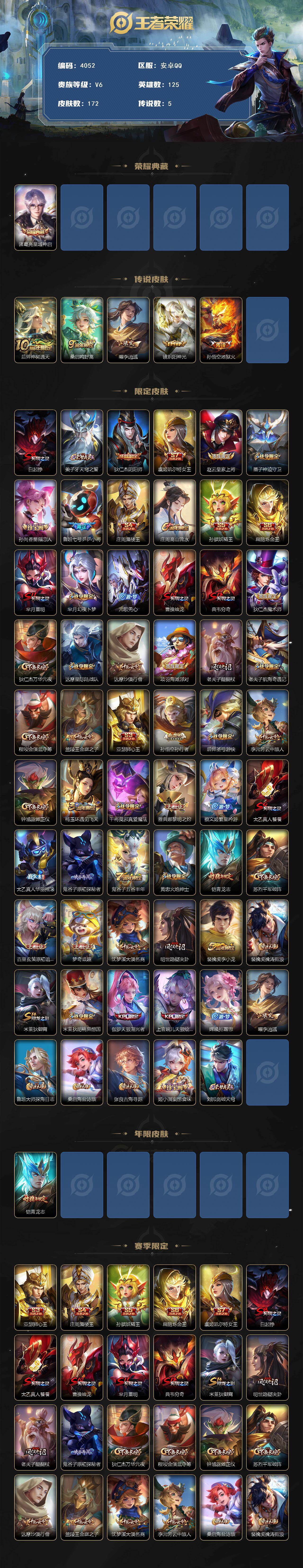 WZCMW4141835王者荣耀账号详情图2