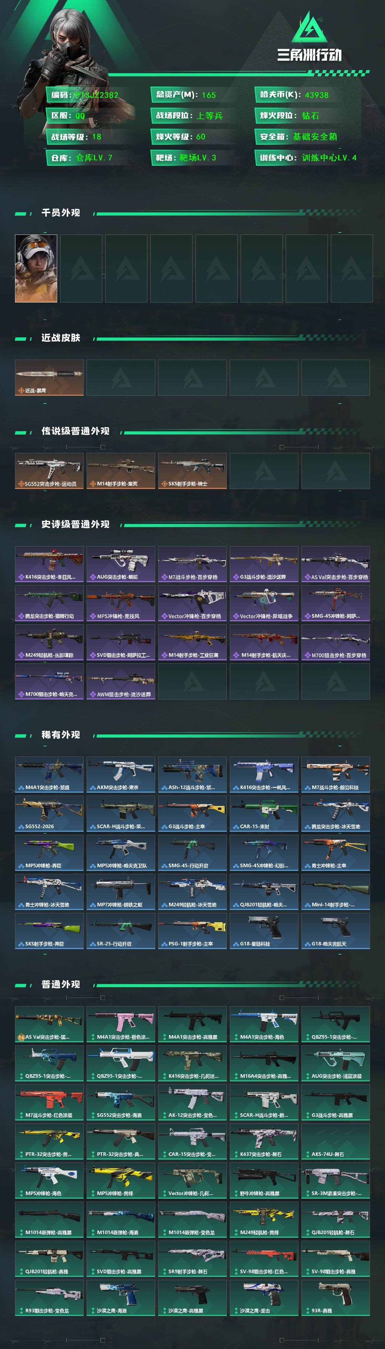 SJZQM439669三角洲行动账号详情图3