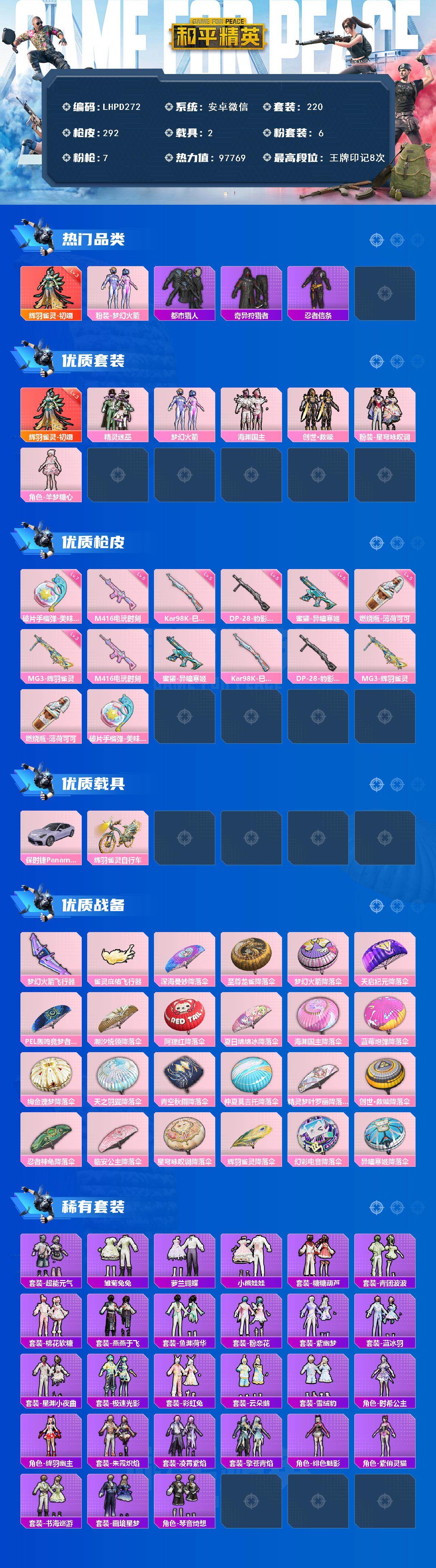 HPLX477003和平精英账号详情图2