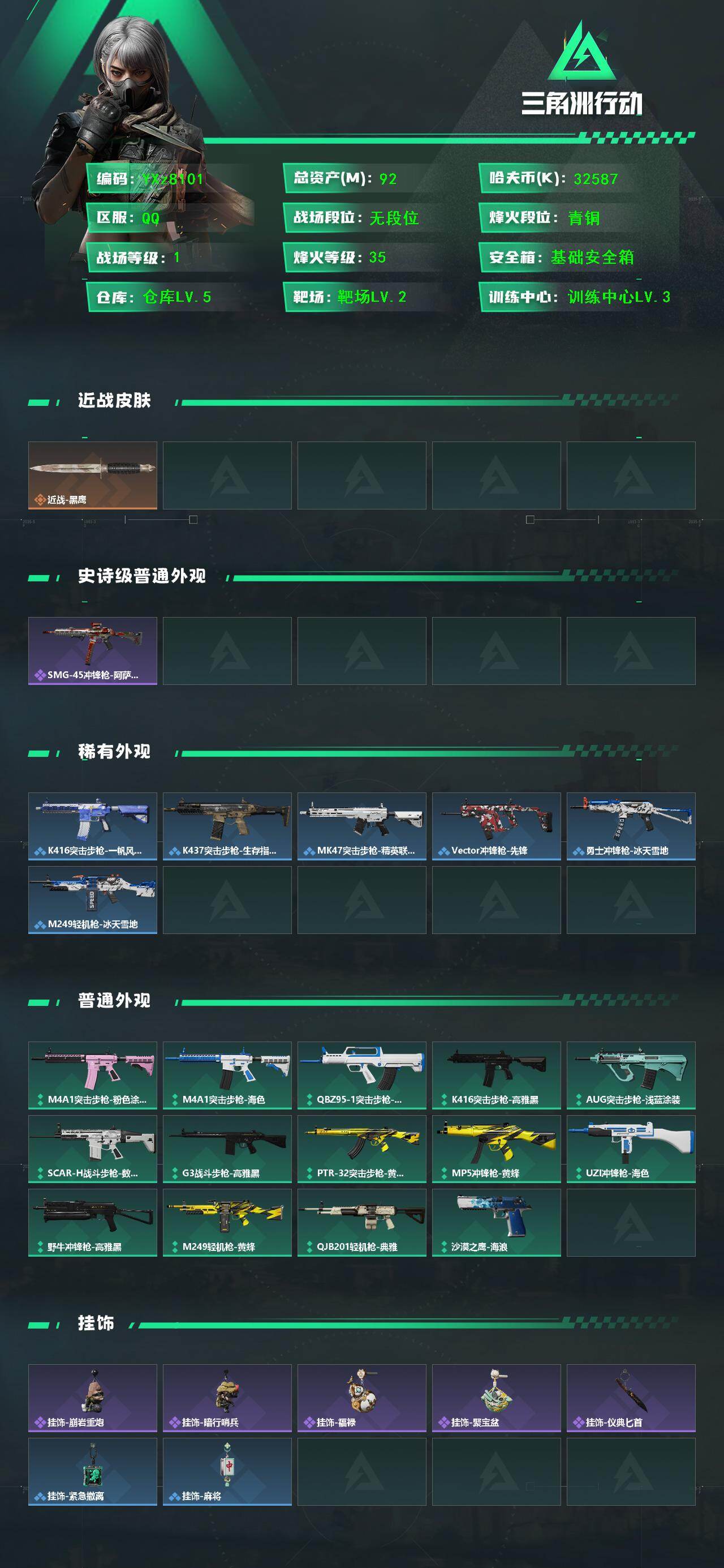 SJZCMW443514三角洲行动账号详情图2