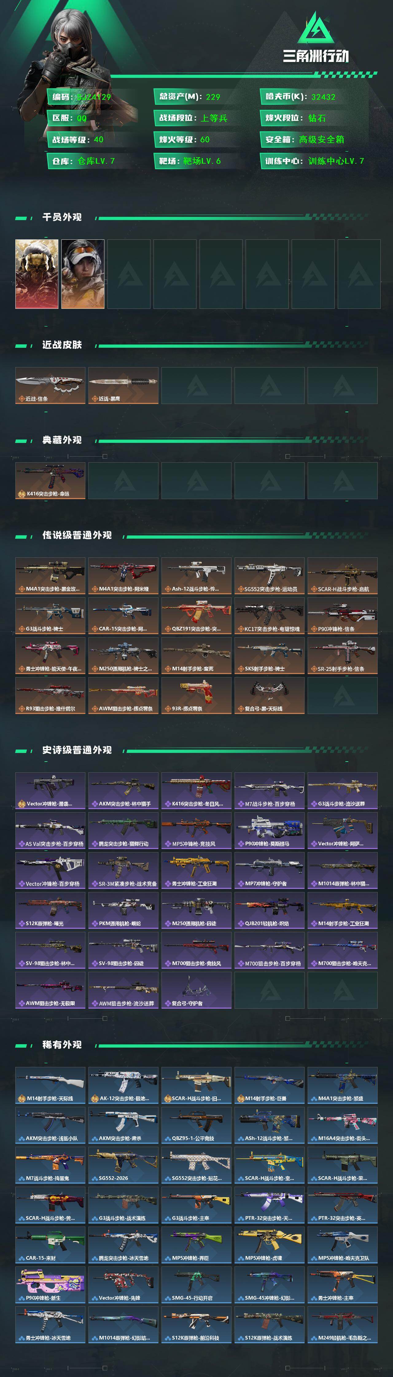 SJZQM439819三角洲行动账号详情图3