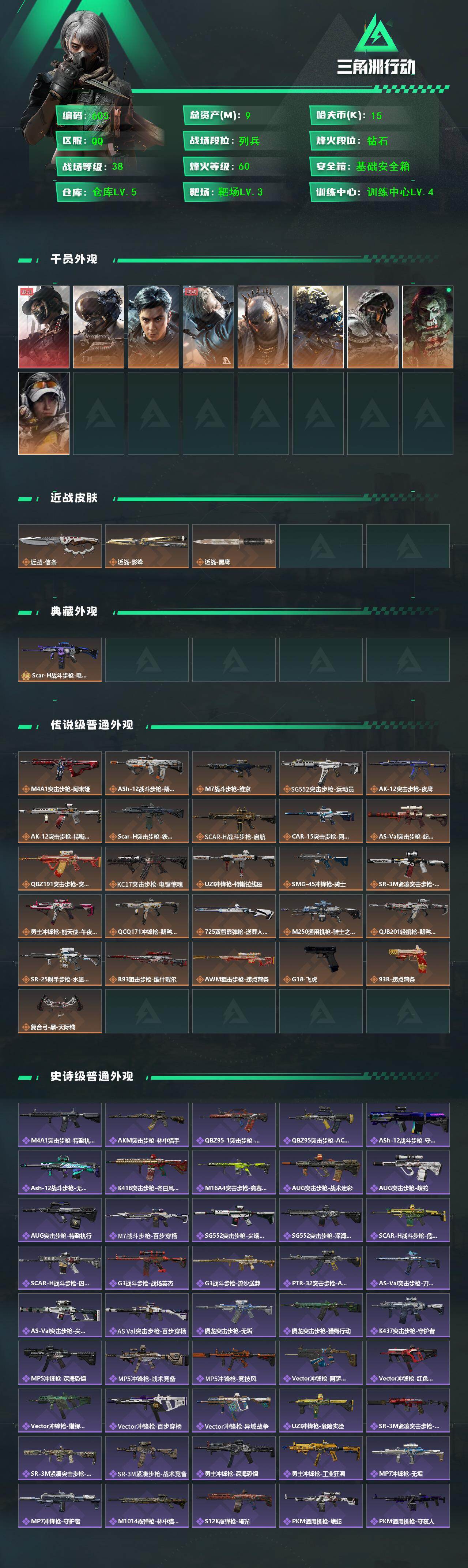 SJZCMW439268三角洲行动账号详情图2