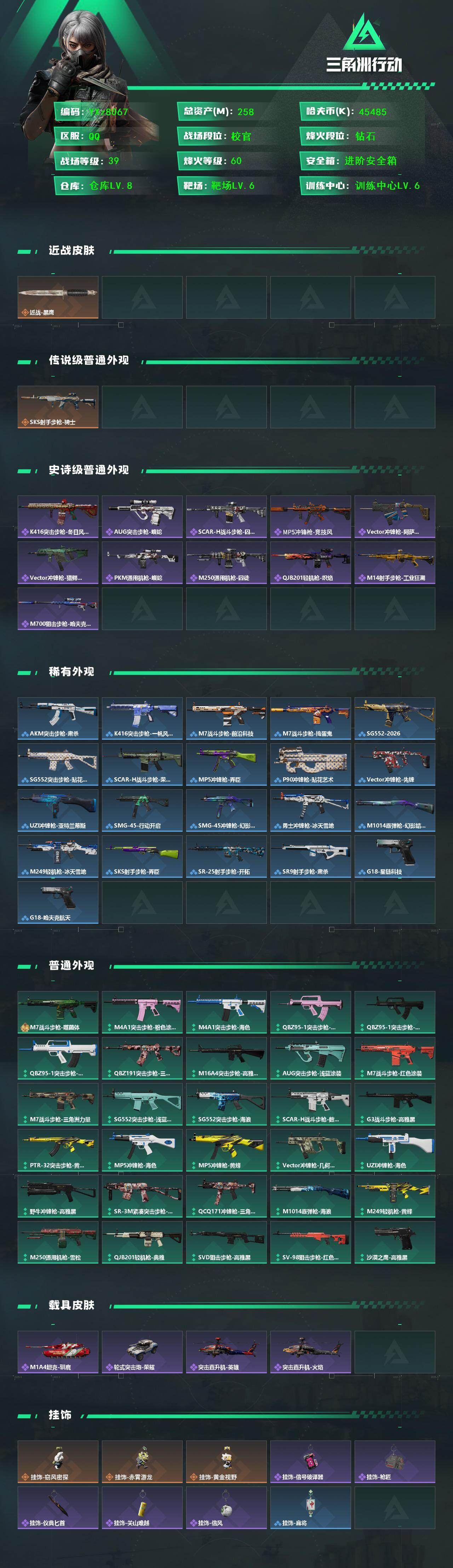 SJZCMW442435三角洲行动账号详情图2