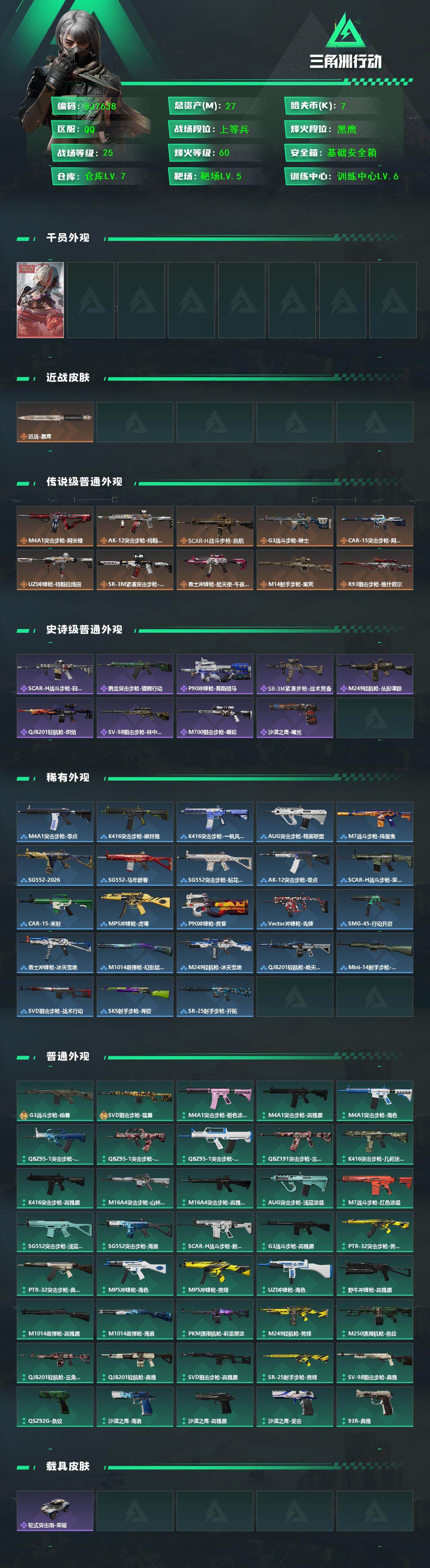 SJZEY439662三角洲行动账号详情图2