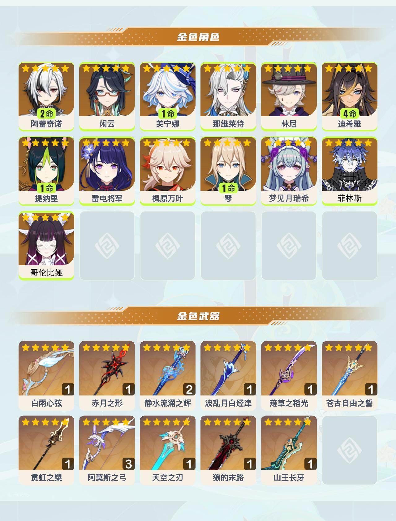 YSEY42147原神账号详情图3