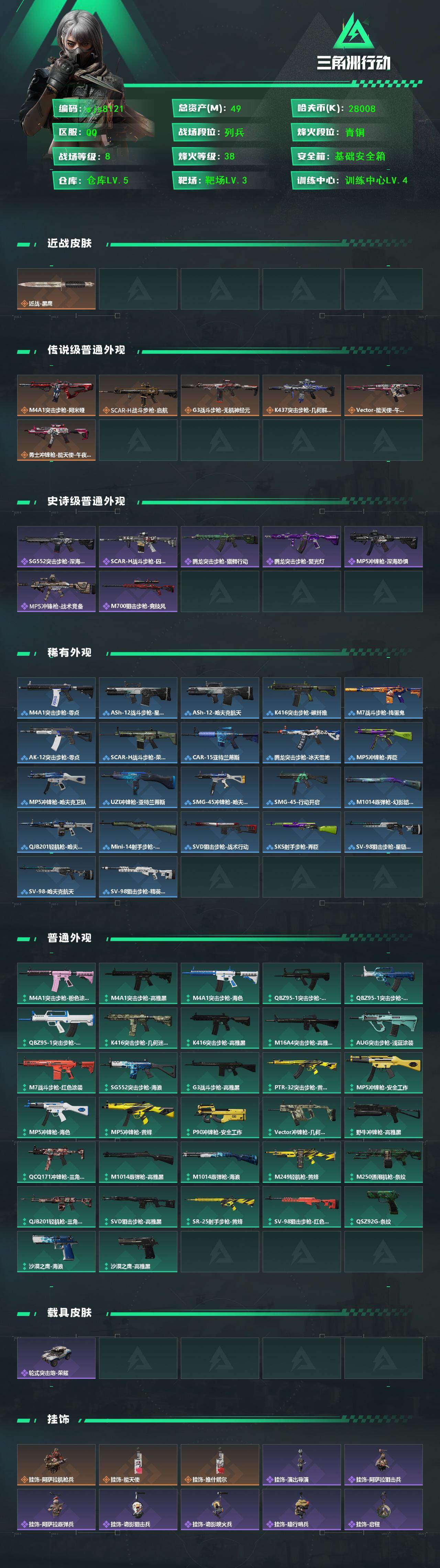 SJZCMW439615三角洲行动账号详情图2