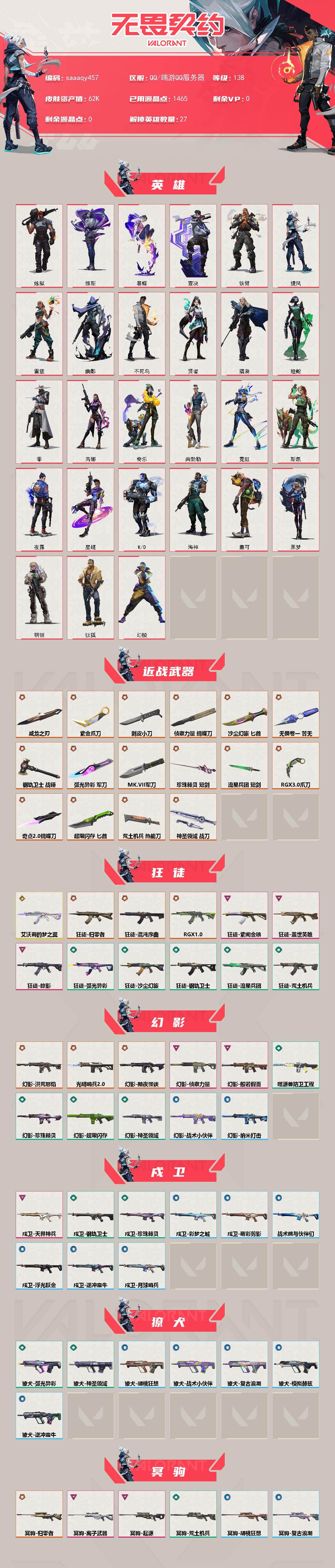 WWQQM414856无畏契约账号详情图3 WWQQM414856无畏契约账号详情图3