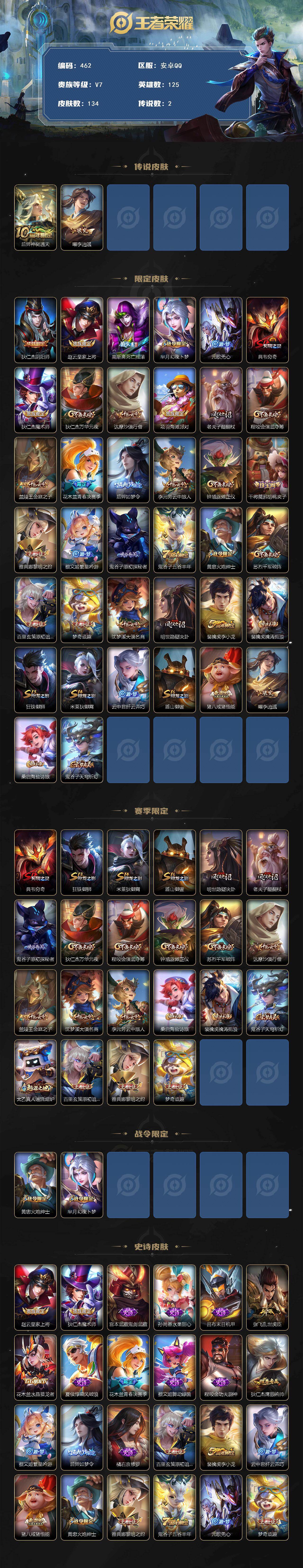 WZCMW4152119王者荣耀账号详情图2