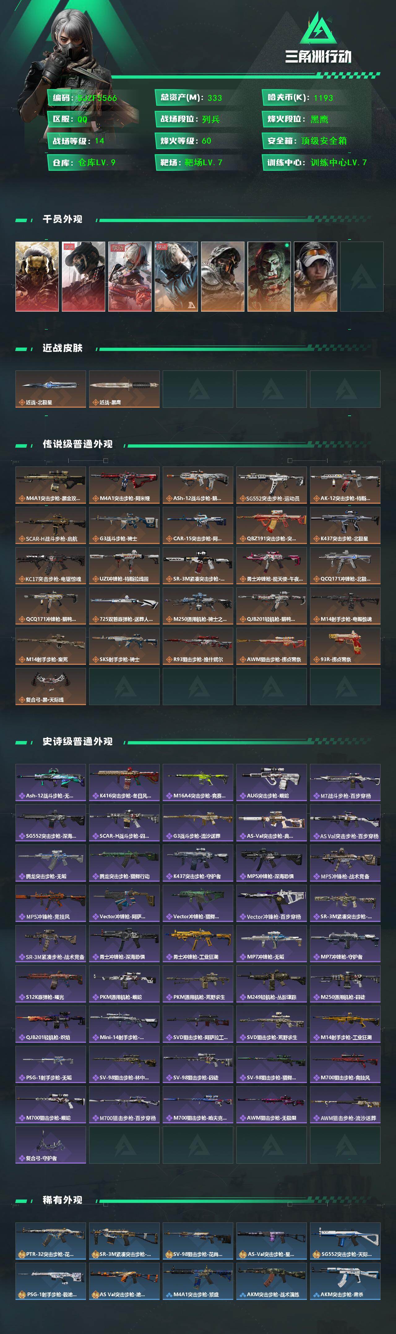 SJZEY440443三角洲行动账号详情图2