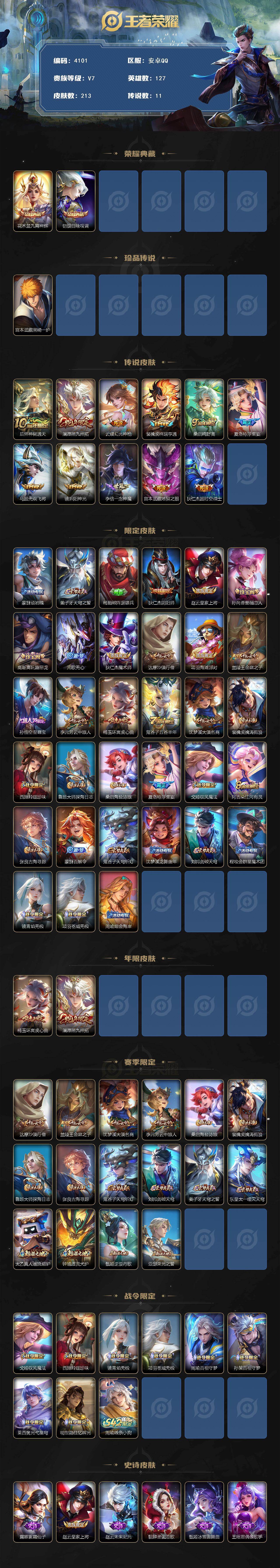 WZCMW4143573王者荣耀账号详情图2