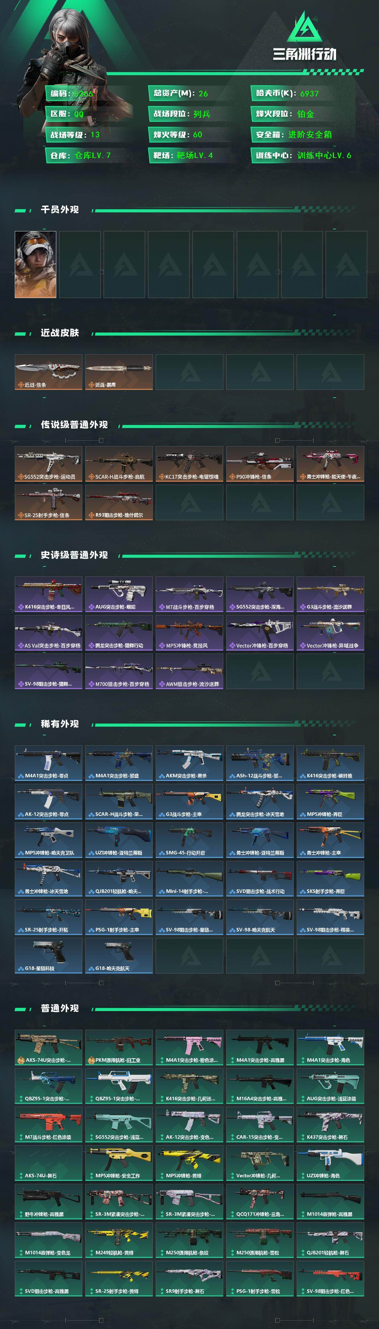 SJZCMW440363三角洲行动账号详情图2