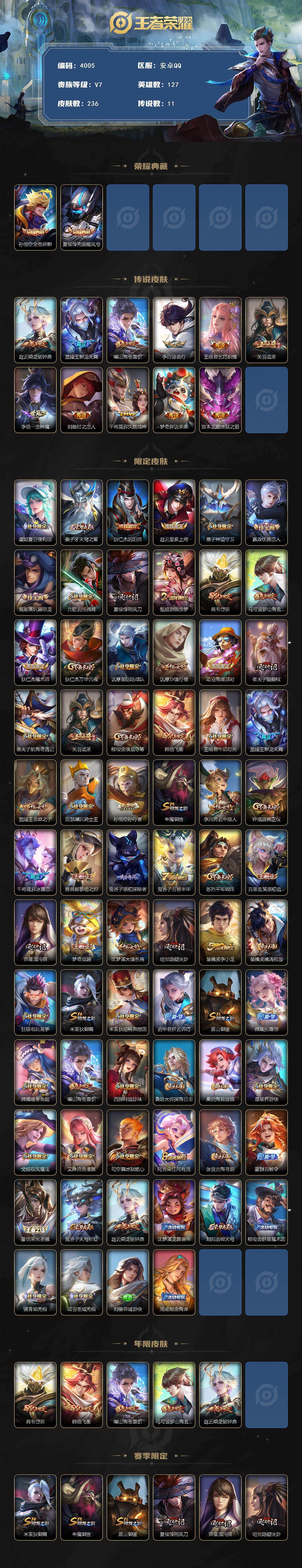 WZCMW4145402王者荣耀账号详情图2