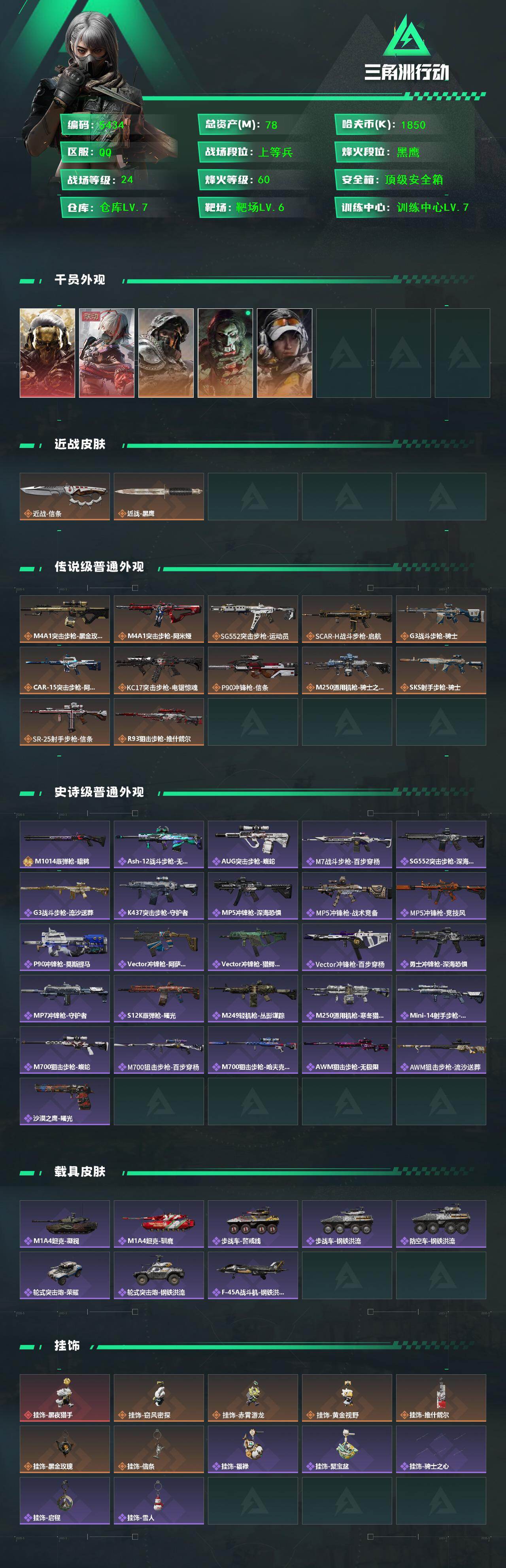 SJZCMW440728三角洲行动账号详情图2