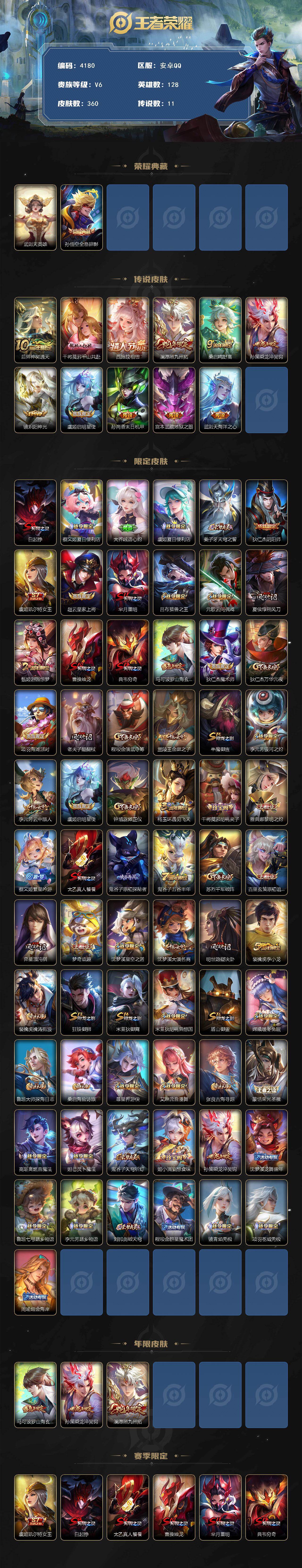 WZCMW4145666王者荣耀账号详情图2