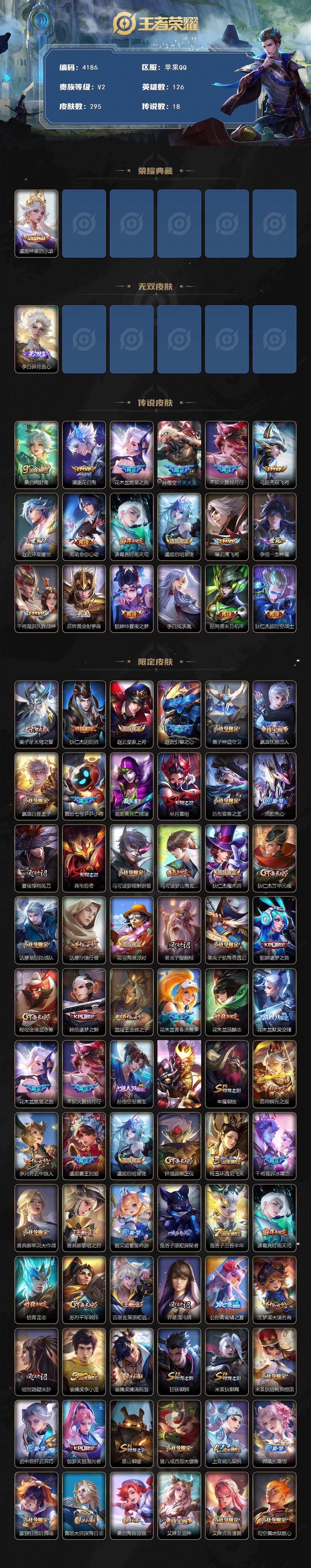 WZCMW4162960王者荣耀账号详情图2