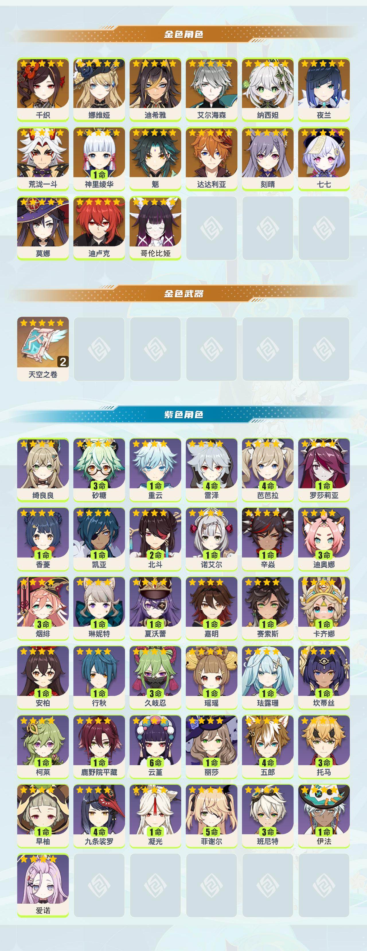 YSEY41736原神账号详情图2